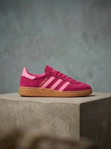 Adidas Handball Spezial 女款運動鞋 防滑支撐柔軟健身訓練鞋 黑色 JP7999 - 粉紅色 - 查看 1