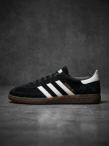 Adidas Handball Spezial 女款運動鞋 麂皮輕量透氣緩震 日常休閒 黑色 DB3021 - 核心黑/雲白/膠 - 查看 1