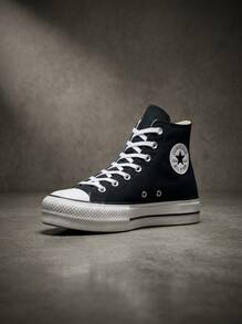 Converse Chuck Taylor All Star 女款運動鞋 支撐性佳 柔軟彈性 跑步日常穿著 黑色 560845C - 黑色 - 查看 1