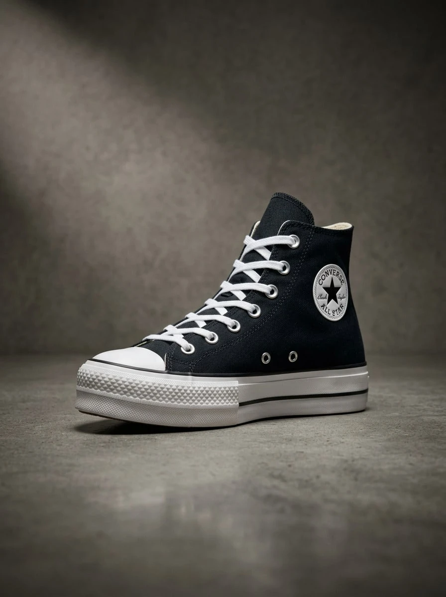 Converse Chuck Taylor All Star 女款運動鞋 支撐性佳 柔軟彈性 跑步日常穿著 黑色 560845C - 黑色 - 查看 1