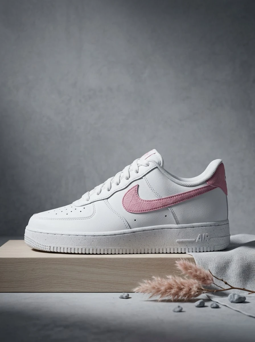 Nike Hi OG 女款運動鞋,輕量透氣緩震,日常休閒白色 DC9486-111 - 白色/粉紅色 - 查看 1