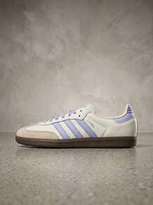 Adidas Samba 女款運動鞋 透氣緩震舒適 跑步日常穿搭 黑色 JI2678 - 乳白色 - 查看 1