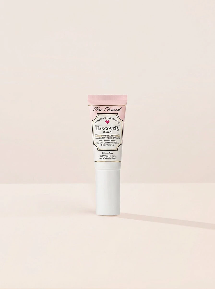 Too Faced Hangover Replenishing Face Primer 20 Ml – Face Primer, Hydrating, For Dry Skin, Coconut, Coconut Water, Suitable For Daily Makeup Routine - Transparent - View 1