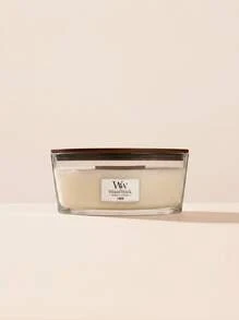 WoodWick Warm Wool Ellipse Candle 454 G - Linen - View 1
