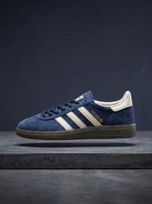 Adidas Handball Spezial 女款運動鞋 耐穿防滑支撐訓練運動鞋 黑色 IF7087 - 藍色 - 查看 1