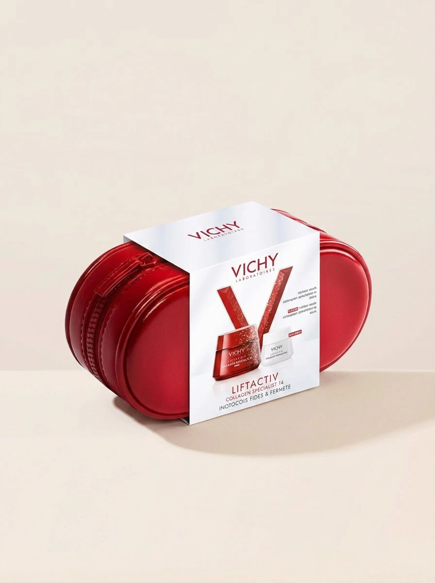 Vichy Liftactiv Anti-Wrinkle Skin Care Gift Set – Skincare Set, Anti-Aging, For Mature Skin, Red, Hyaluronic Acid, Suitable For Daily Facial Routine - White - View 1