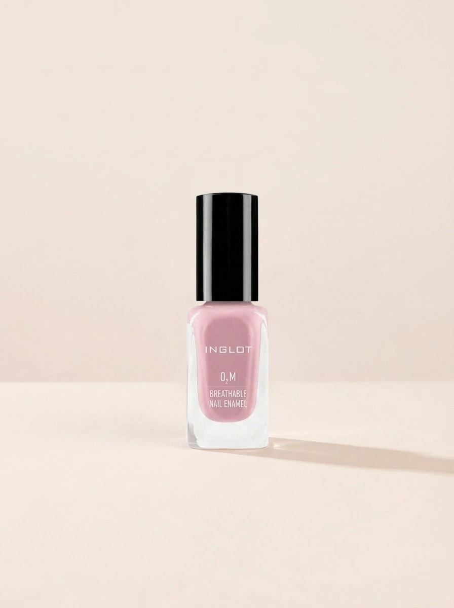 Inglot O2M Breathable Nail Enamel 440 11 Ml – Dusty Rose Finish, Water And Air Permeable Formula, High Gloss Shine, Long Lasting Professional Manicure, Ideal For Daily Beauty Routine, Fast Drying Polish For All Occasions - 440 PinkNude - View 1