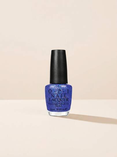 OPI Nail Lacquer Last Friday Night 15 ml – Nail Polish, Long-Lasting, For Women, Glitter Blue, Suitable For Party