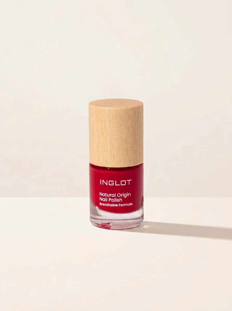 Inglot Natural Origin Nail Polish Short Romance 024 8 Ml – Nail Polish, Breathable, For Women, Red, Breathable Formula, Suitable For Daily Wear - Short Romance 024 - View 1
