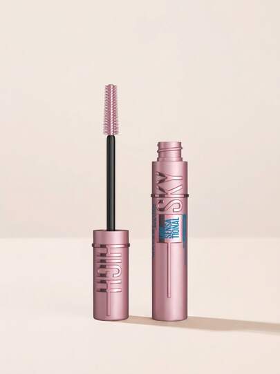 Maybelline Lash Sensational Sky High Waterproof Mascara Very Black 7.2 Ml – Mascara, Waterproof, For Women, Very Black, Bamboo Extract, Suitable For Daily Makeup Routine
