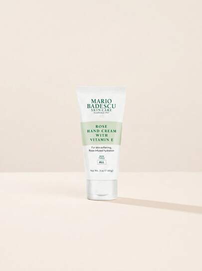 Mario Badescu Rose Hand Cream With Vitamin E 85 G – Hand Cream, Skin Softening, For Dry Hands, Rose, Vitamin E, Suitable For Daily Skincare Routine