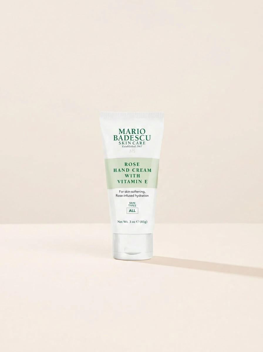 Mario Badescu Rose Hand Cream With Vitamin E 85 G – Hand Cream, Skin Softening, For Dry Hands, Rose, Vitamin E, Suitable For Daily Skincare Routine - Rose - View 1