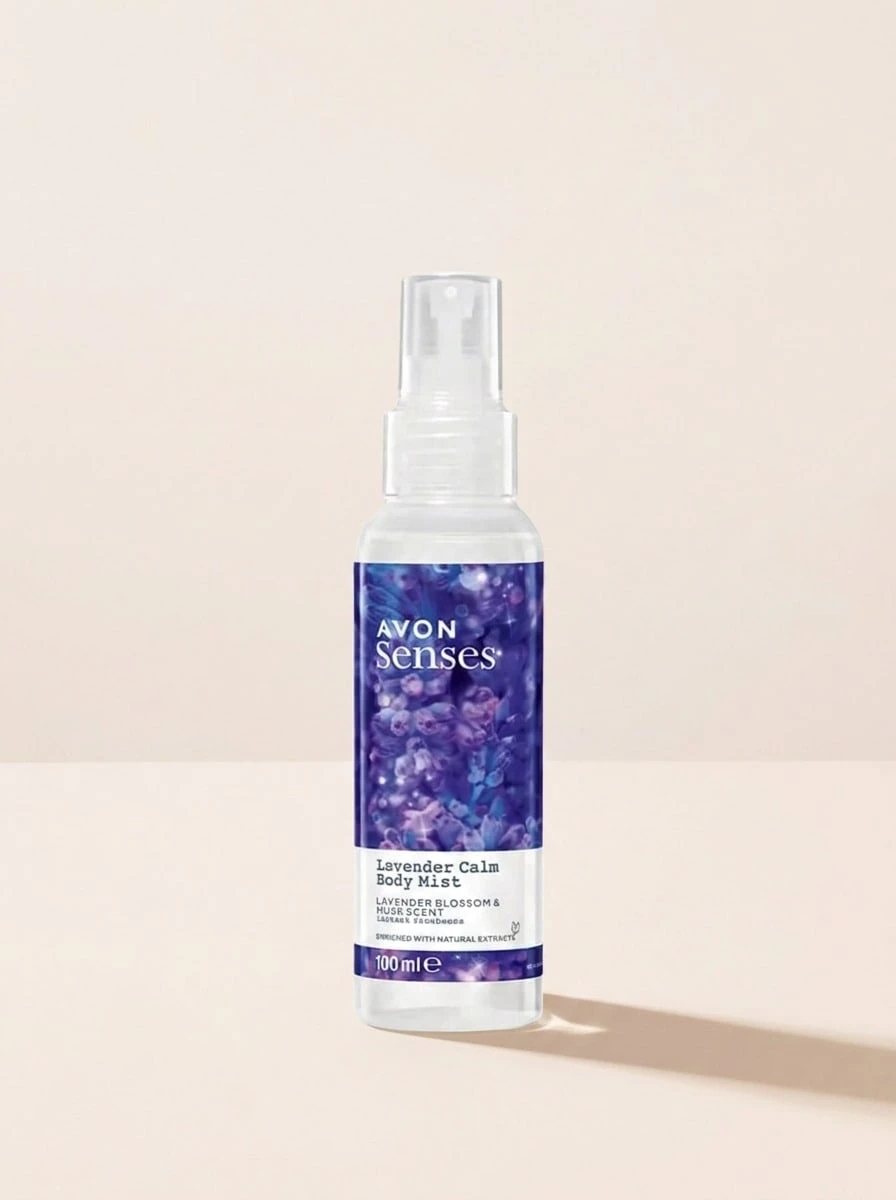 Avon Senses Lavender Calm Body Mist 100 Ml – Body Mist, Calming, For Women, Lavender Blossom, Purple, Lavender, Suitable For Post-Shower Routine - Lavender Calm - View 1
