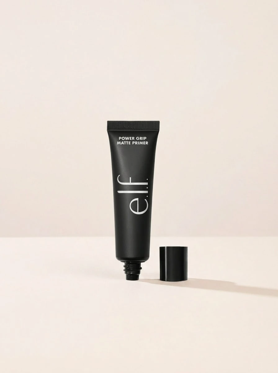 e.l.f. Power Grip Matte Primer 26 Ml – Face Primer, Oil-Control, For Oily Skin, Clear, Salicylic Acid, Suitable For Daily Makeup Routine - White - View 1