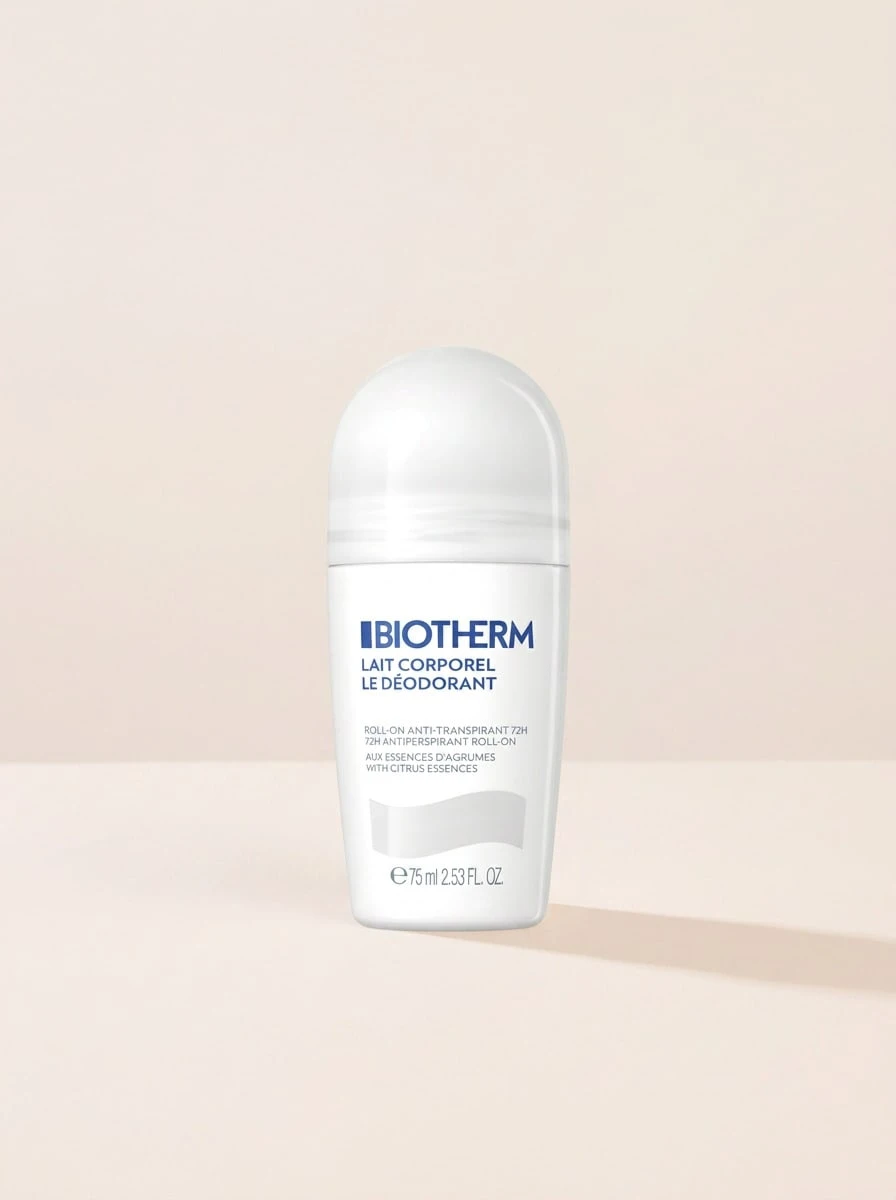 Biotherm لوشن الجسم رول-أون المزيل للروائح 75 مل - أبيض - مشاهدة 1