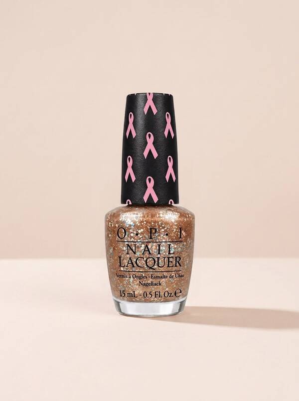 OPI Nail Lacquer More Than A Glimmer 15 ml – Nail Polish, Long-Lasting, For Women, Rose Gold Glitter, Suitable For Parties