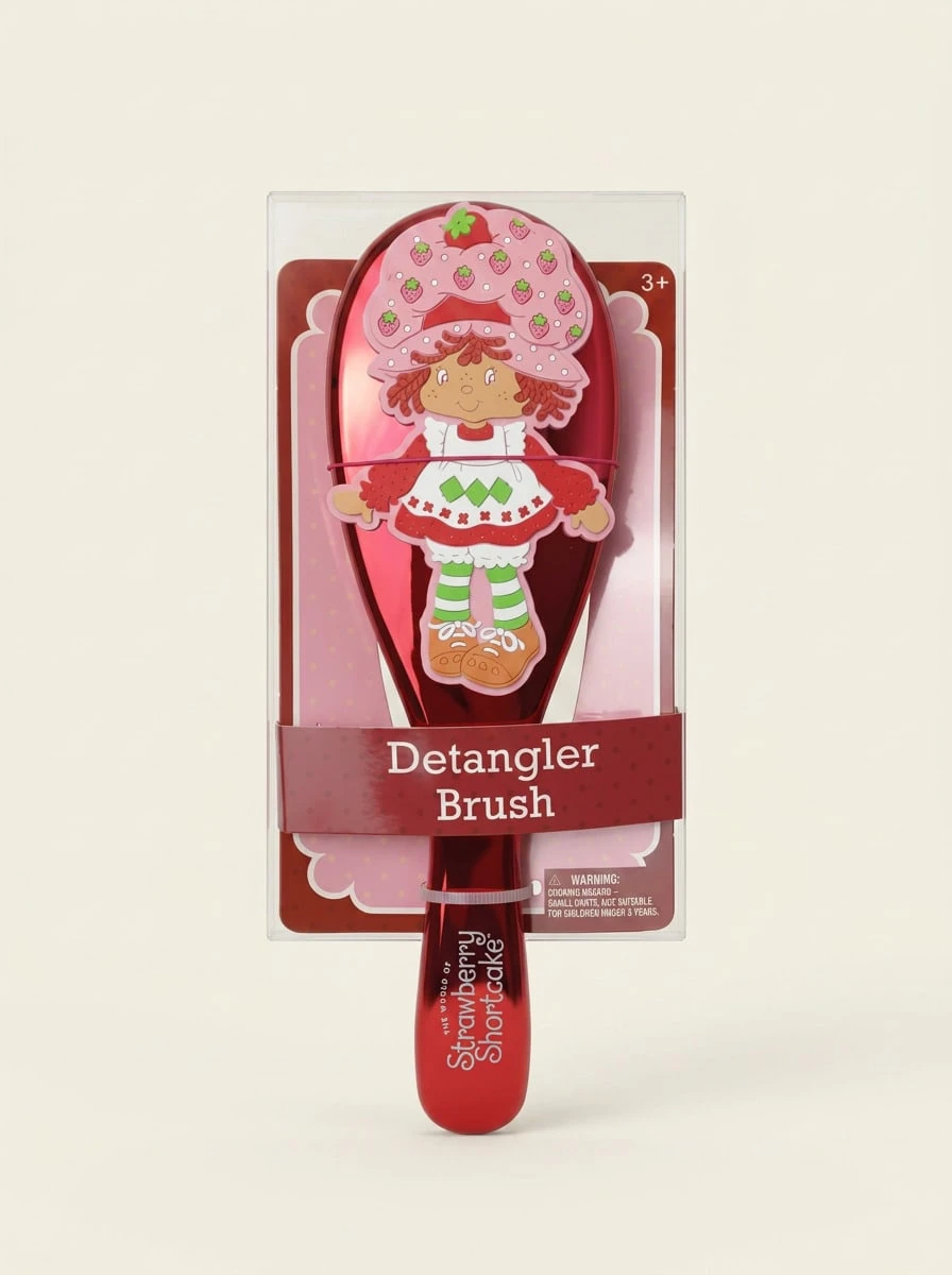 Strawberry Shortcake 1 Pack Detangling Hair Brush – Gentle Detangling For Knot-Free Hair, Gentle On All Hair Types, Back To School Outfits - Multicolor - View 1