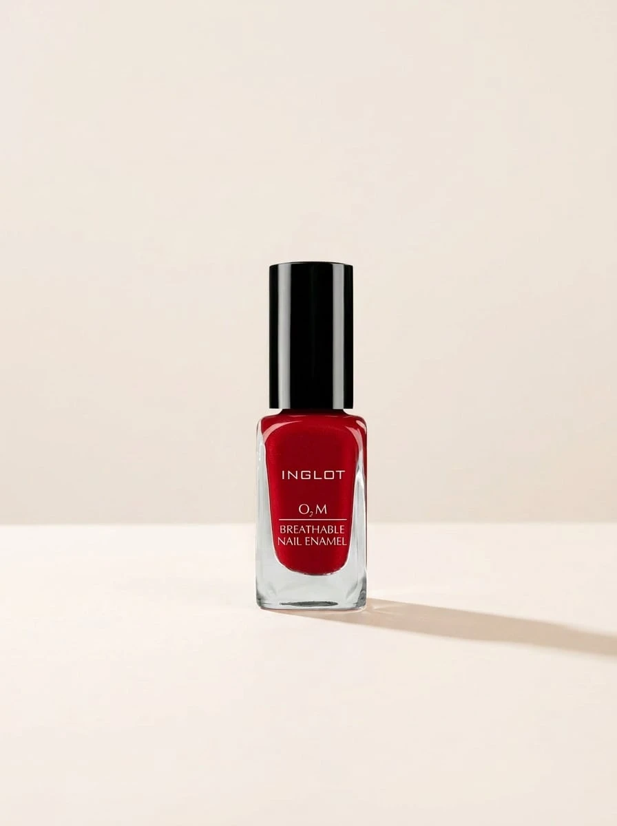 INGLOT O2M BREATHABLE NAIL ENAMEL 621 - Intense Red - 查看 1