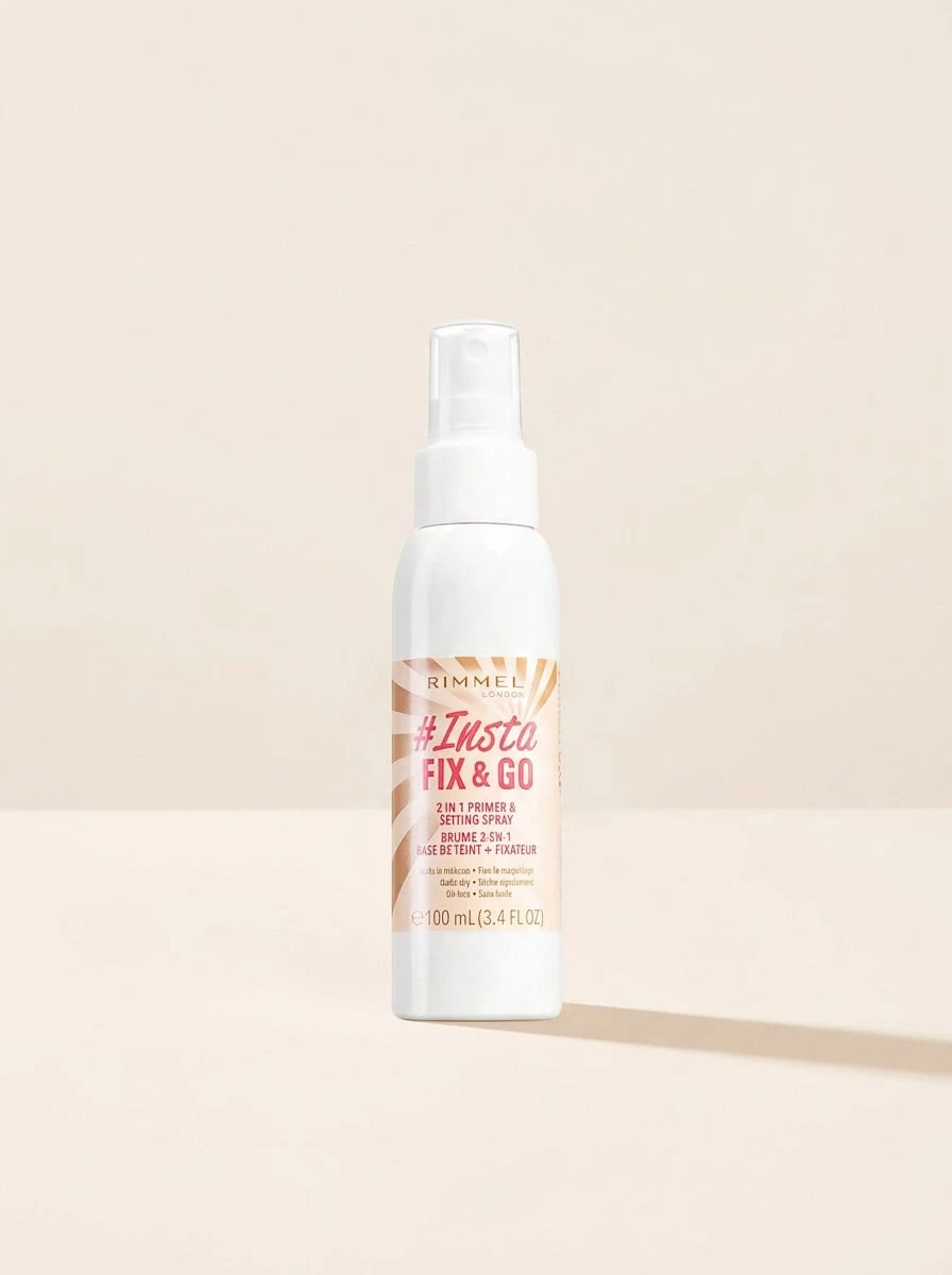 Rimmel Lasting Finish Fix & Go Setting Spray 100 Ml – Setting Spray, Long-Lasting, For Oily Skin, Cucumber, Oil-Free, Suitable For Daily Makeup Routine - Multicolor - View 1