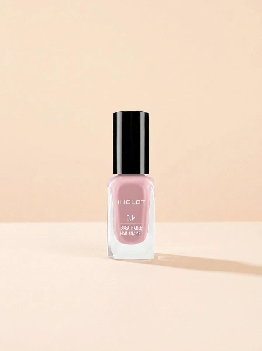 Inglot O2M Breathable Nail Enamel 444 11 Ml – Nail Polish, Breathable, For Women, Soft Pink, Suitable For Daily Wear - 444 Pink - View 1