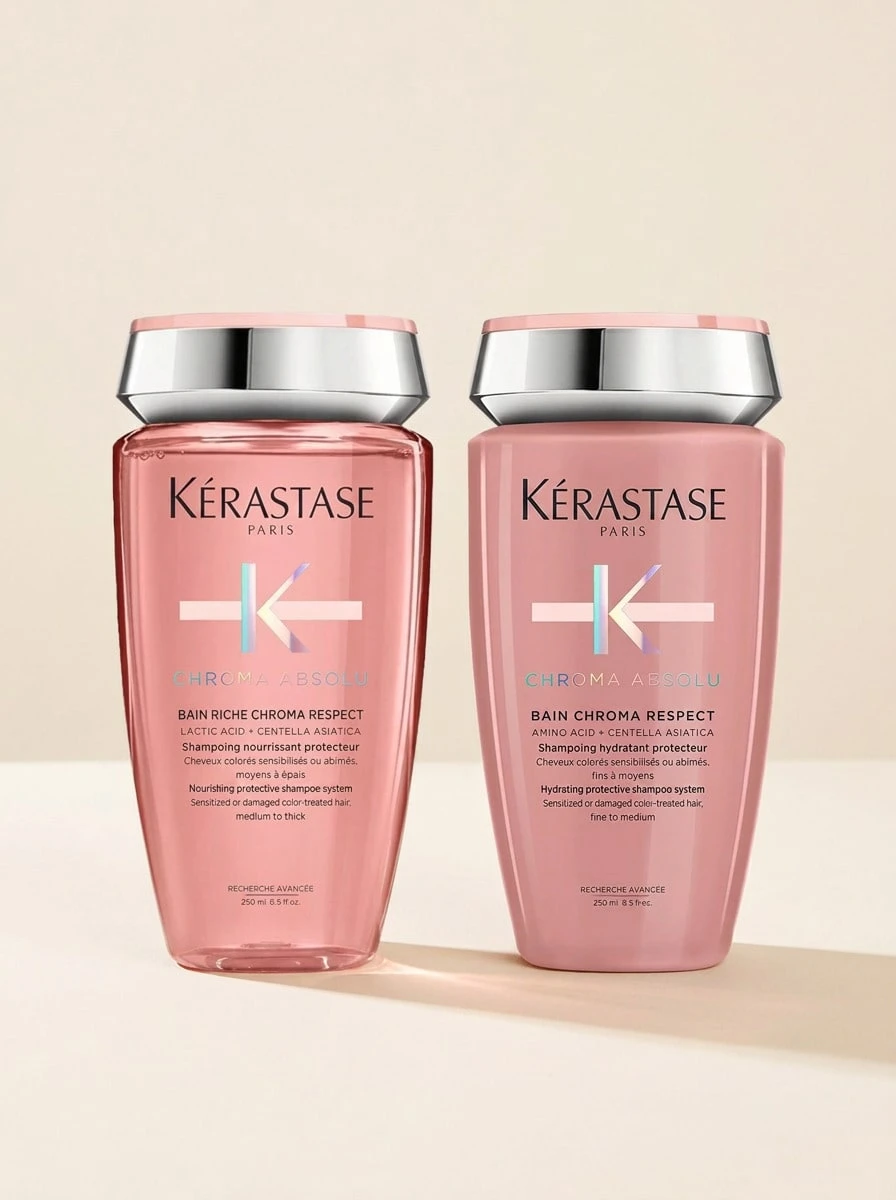 Kérastase [Bundle] Chroma Absolu Bain Riche Chroma Respect Shampoo 250 Ml + Respect Shampoo 250 Ml - Absolute Chroma - View 1