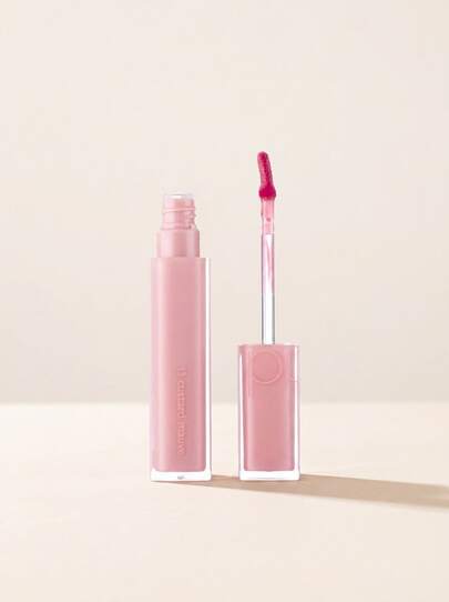 Rom&nd Dewyful Water Lip Gloss 13 Custard Mauve 5 g – High Shine Dewy Finish, Intense Moisturizing Formula, Non-Sticky Liquid Lip Tint, Perfect For Daily Makeup, Smooth Application For Hydrated Lips, K-Beauty Style