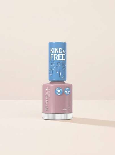 Rimmel Kind & Free Clean Nail Polish 154 Milky Bare 8 ml – Nail Polish, High-Shine, For Women, Milky Bare, Suitable For Daily Wear