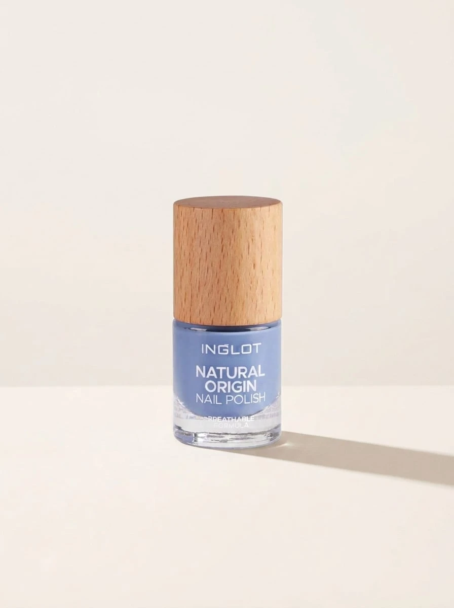 Inglot Natural Origin Nail Polish Limitless Sky 032 8 Ml – Sky Blue Shade, High Gloss Finish, Breathable Formula, Long-Wearing Professional Manicure, Perfect For DIY Art And Summer Fashion, Elegant Beauty Accessory - Limitless Sky 032 - View 1