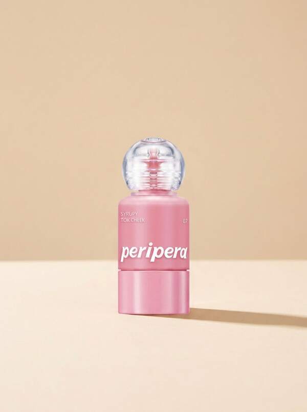 Peripera Syrupy Tok Cheek Liquid Blush 07 Fluffy Pink 9 g – Liquid Blush, Dewy Finish, For Makeup Enthusiasts, Fluffy Pink, Suitable For Daily Makeup Routine