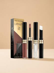 Max Factor Lipfinity Liquid Lipstick 180 Spiritual Duo Set Set – Liquid Lipstick, 24-Hour Long Wear, For Women, 180 Spiritual, Moisturizing Top Coat, Suitable For Daily Wear - 180 Spiritual - View 1
