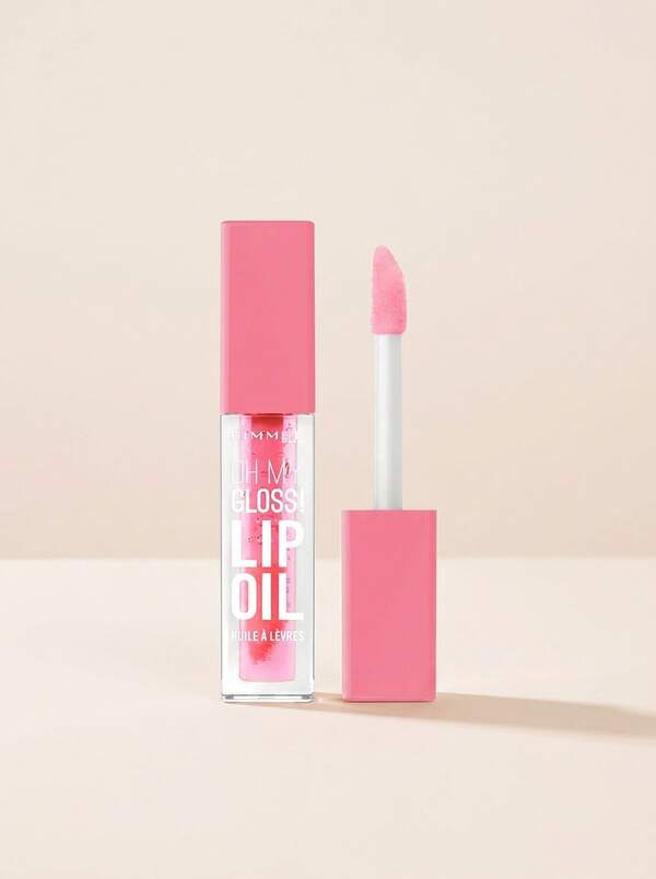 Rimmel Oh My Gloss! Lip Oil 001 Pink Flush 4.5 Ml – Lip Oil, High Shine, For Women, Pink Flush, Pomegranate Oil, Suitable For Daily Makeup Routine