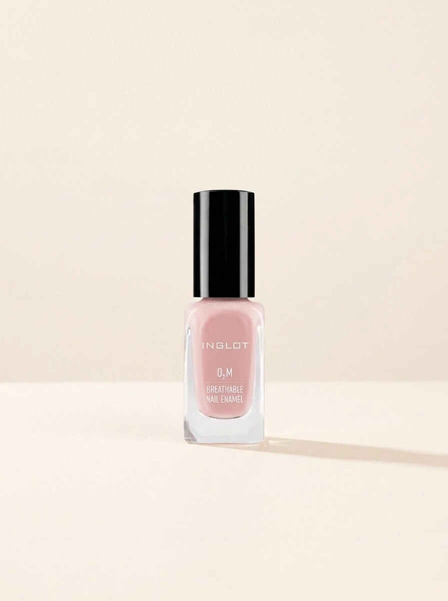 Inglot O2M Breathable Nail Enamel 443 11 Ml – Nail Polish, Breathable, For Women, Soft Pink, Suitable For Daily Wear - 443 Light Pink - View 1