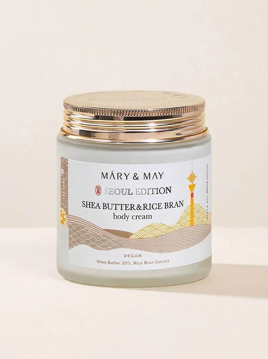 Mary&May Shea Butter & Rice Bran Body Cream 250 Ml – Body Cream, Deep Moisturizing, For Dry Skin, Shea Butter, Suitable For Daily Skincare Routine - Multicolor - View 1