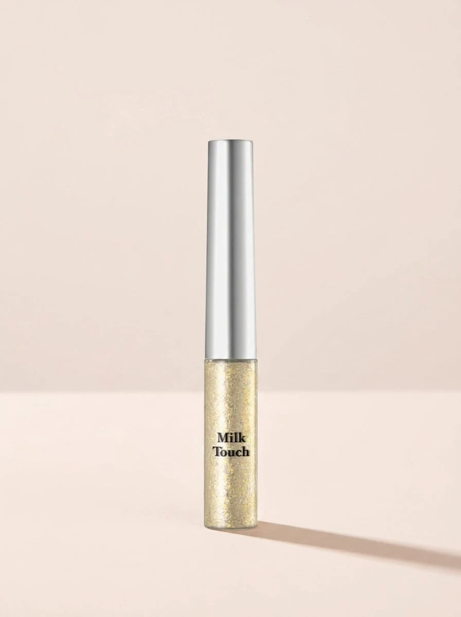 MILKTOUCH FAIRY JEWEL EYE GLITTER, Minimalist & Practical Multipurpose – Liquid Eyeshadow, Long-Lasting, For Makeup Enthusiasts, Gold, Suitable For Daily Makeup Routine - Pink - View 1