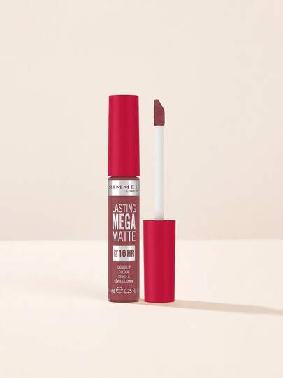 Rimmel Lasting Mega Matte Liquid Lipstick 210 Rose & Shine 7.4 Ml – Liquid Lipstick, 16-Hour Wear, For Women, Rose, Suitable For Daily Wear