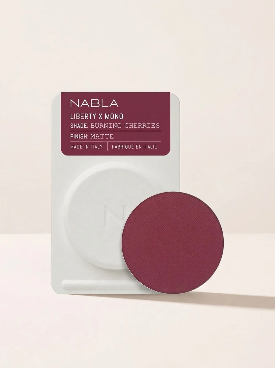 Liberty X Mono Eyeshadow Burning Cherries 1.3 G – Eyeshadow, Matte Finish, For Women, Burning Cherries, Suitable For Daily Eye Makeup - Burning Cherries - View 1