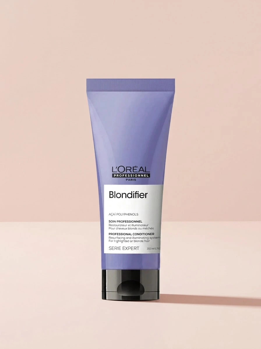 L'Oréal Professionnel Serie Expert Blondifier Gloss Conditioner 200 Ml – Conditioner, Resurfacing, For Blonde Hair, Acai Polyphenols, Suitable For Post-Shampoo Routine - Clear - View 1
