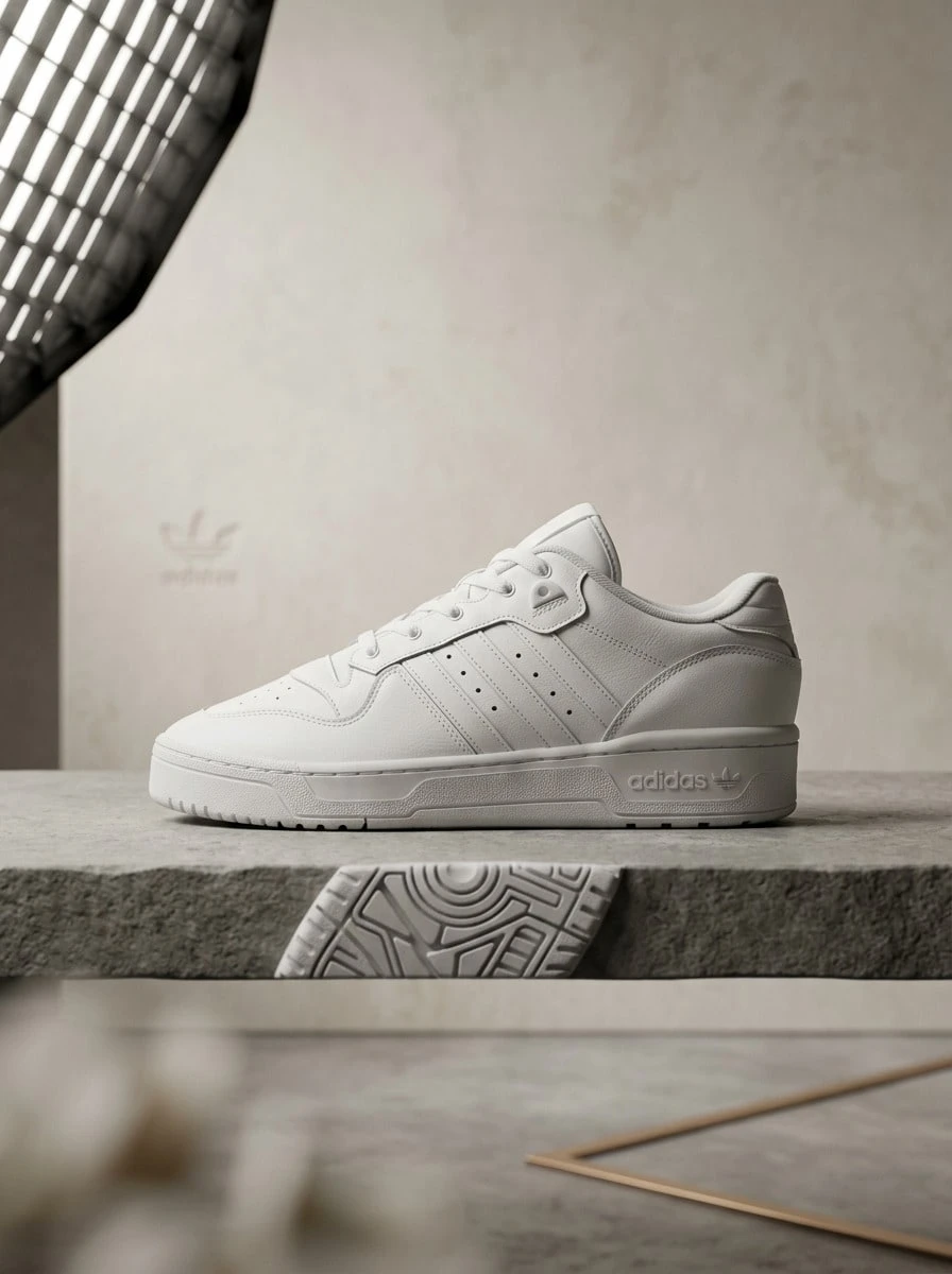 Adidas Hi Og 女款運動鞋,輕量透氣緩震,日常休閒白色 FV4225 - 白色 - 查看 1