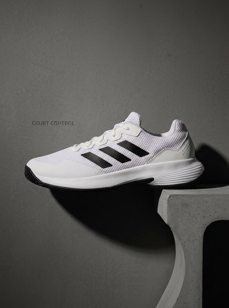 Adidas Hi 男款運動鞋，輕量透氣親膚，適合日常健身，黑色 GW2991 - 黑白 - 查看 1