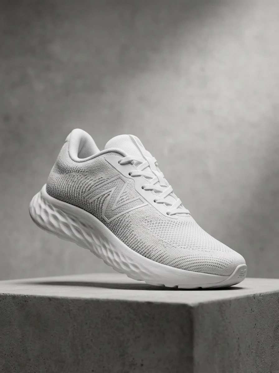 New Balance 女款運動鞋 透氣網布 緩震舒適 日常跑步 白色 GP520WW8 - 白色 - 查看 1