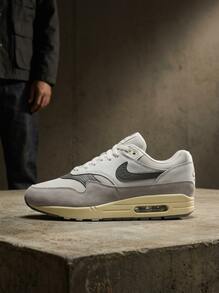 Nike Air Max Men Sneakers Cushioned Comfortable Versatile Sports School Grey HJ3498-007 - Light bone color / iron gray / peak white - View 1