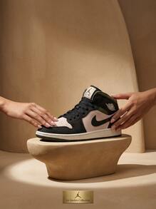 Air Jordan GS 运动鞋中帮缓震防滑透气亲肤标志学校日常外出运动白棕色 HV4399-102 - 橄欖 - 查看 1