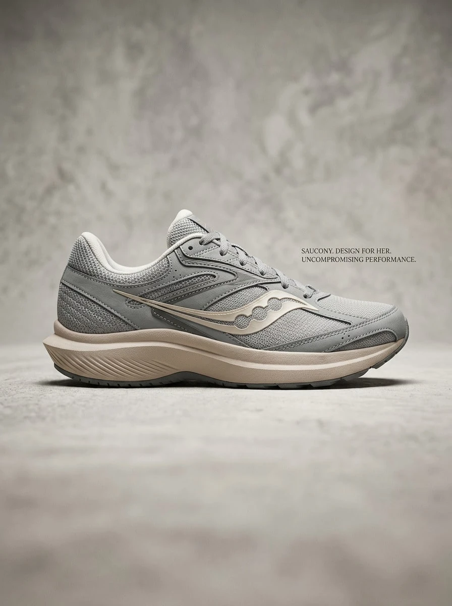 Saucony Td Og 女款跑步鞋 輕量透氣 多功能 日常跑步 灰色 S10943-113 - 淺灰色 - 查看 1
