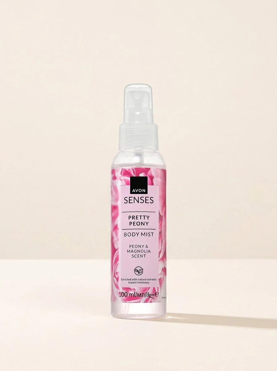 Avon Senses Pretty Peony & Magnolia Body Mist 100 Ml – Refreshing Floral Fragrance, Long-Lasting Body Spray For Women, Ideal For Daily Layering, Lightweight Travel Size, Sweet Peony And Magnolia Infusion, Instant Freshness - Pretty Peony & Magnolia - View 1