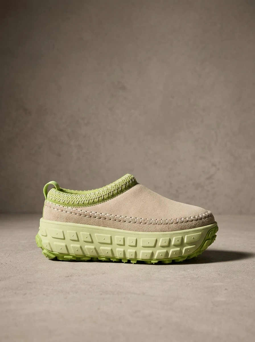 UGG Td Og Women Sneakers Breathable Versatile Daily Outdoor Green 1155650-CCT - Light Beige/chestnut/fluorescent Green - View 1