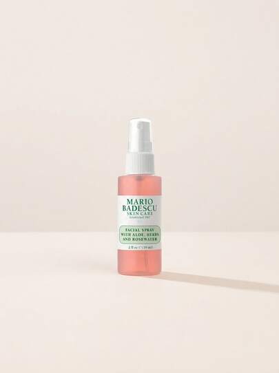 Mario Badescu Facial Spray With Aloe, Herbs And Rosewater 59 Ml – Facial Mist, Hydrating, For Dry Skin, Rose, Pink, Aloe Vera, Suitable For Makeup Setting