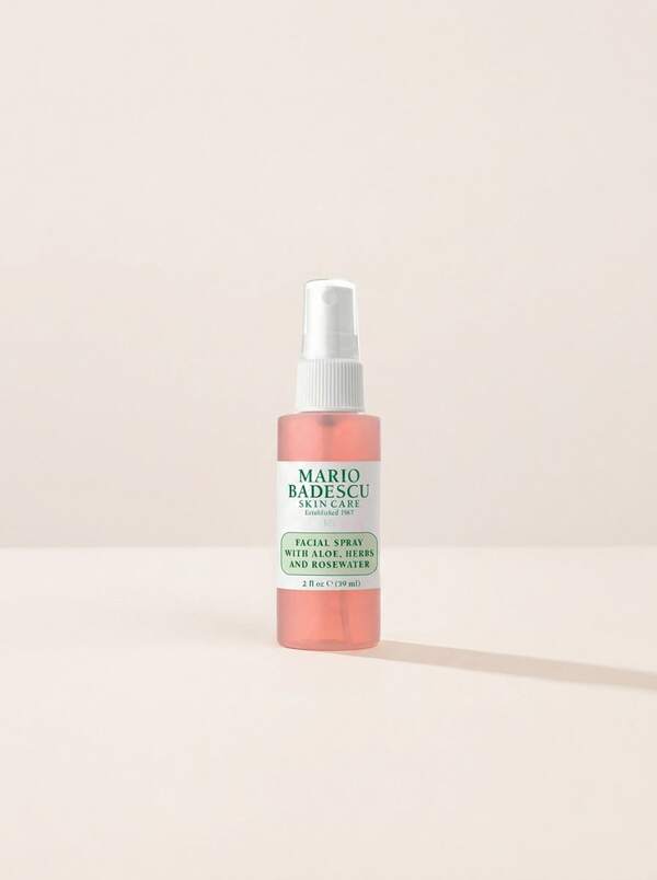 Mario Badescu Facial Spray With Aloe, Herbs And Rosewater 59 Ml – Facial Mist, Hydrating, For Dry Skin, Rose, Pink, Aloe Vera, Suitable For Makeup Setting