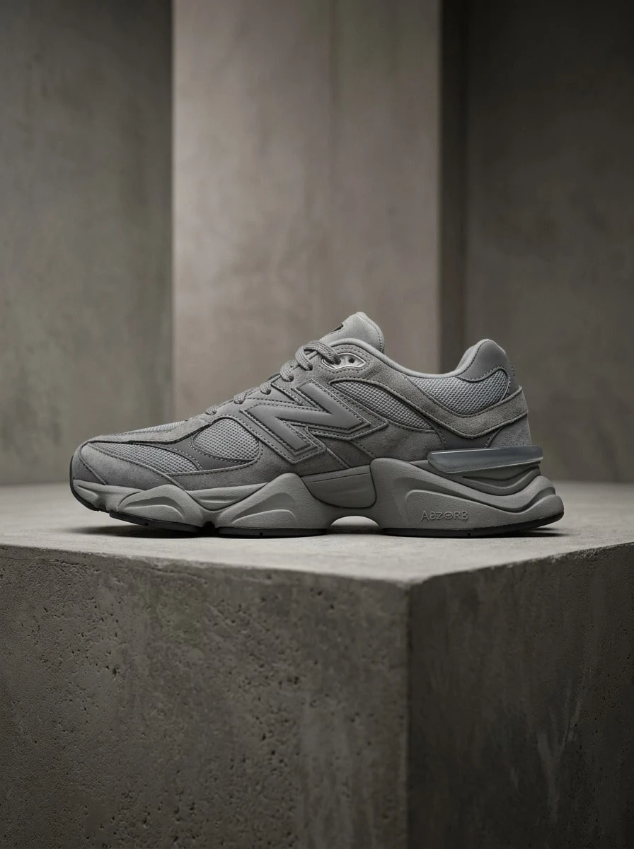 New Balance 男女通用运动鞋,缓震透气,轻便舒适,弹性好,适合运动、户外跑步、日常穿着,灰色,U9060ZGB - 灰色 - 查看 1
