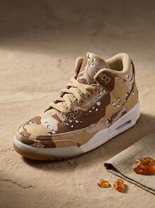 Jordan 女款運動鞋 皮革輕量透氣緩震 日常休閒 黑色 HM4301-200 - 棕色 - 查看 1