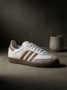 Adidas Samba Hi Td Women Sneakers Breathable Versatile Classic Daily Casual White JH8796 - White/Khaki - View 1